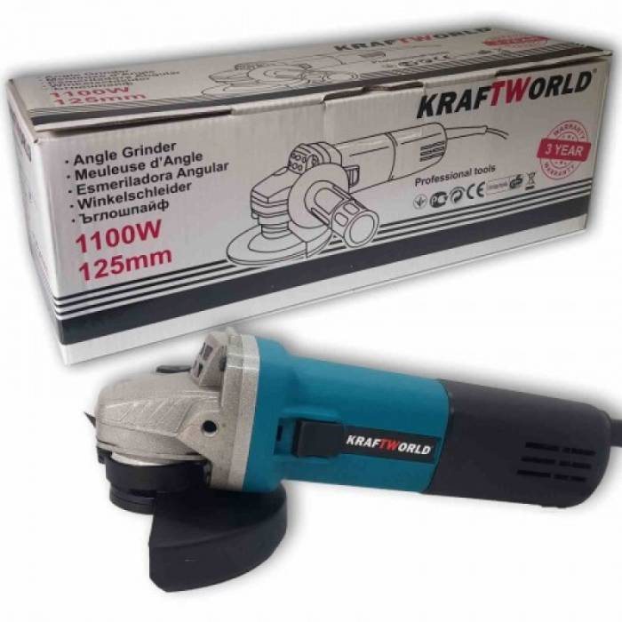 Мощен Флекс 1100W – Ъглошлайф с обороти 125mm KrafT World - Image 4