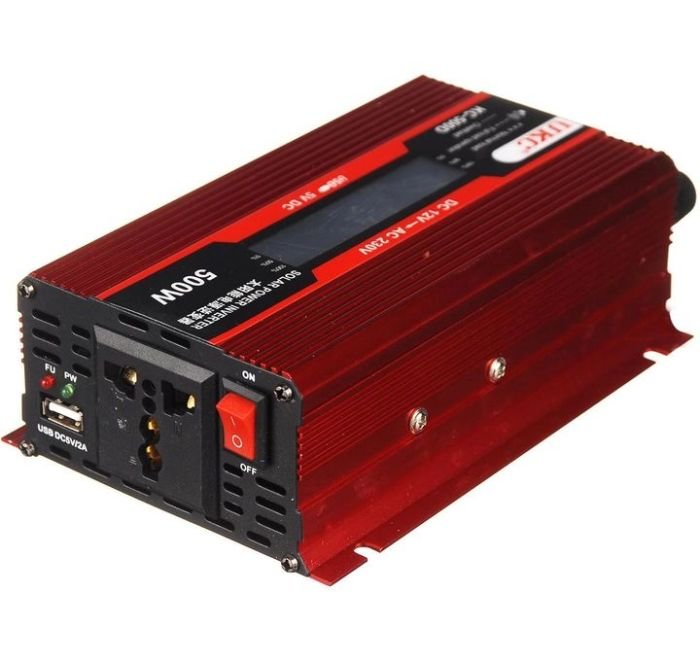 Инвертор на напрежение UKC KC-500D, 24V - 220V, 500W, LCD дисплей - Image 3