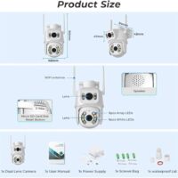 3бр. ДВОЙНА КАМЕРА WI-FI ICSEE 12MP - Image 7