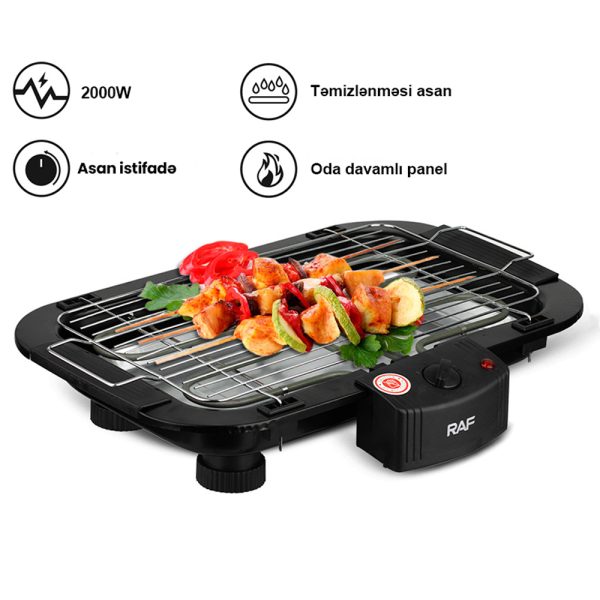 Електрическа скара за барбекю 2000W RAF R.5301 – мощност и стил за перфектно печене у дома - Image 3