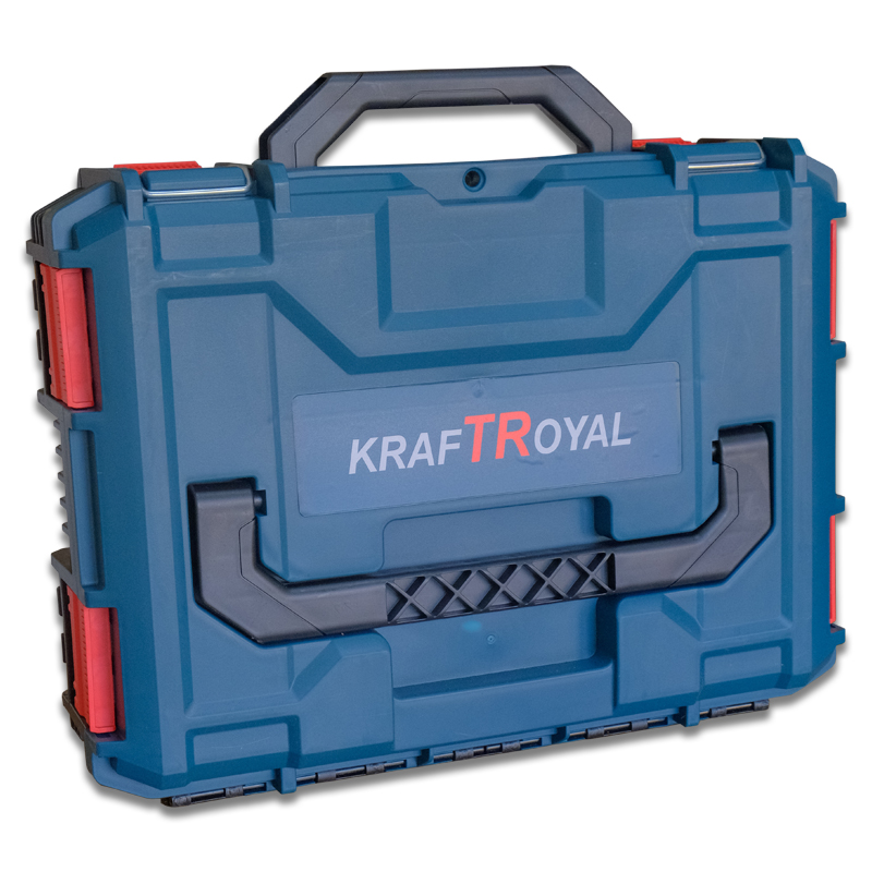 Професионален Акумулаторен Комплект KraftRoyal 36V: Перфоратор, ъглошлайф, винтоверт и гайковерт + 4 Батерии 8Ah - Image 6